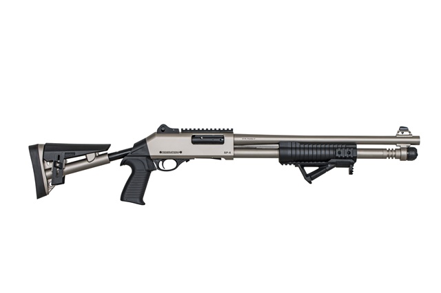 SP-4, 12ga pump-automatic shotgun, M4 Clone, Marine